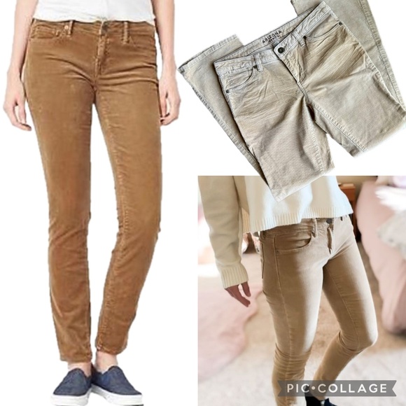Gap 1969 Always Skinny Corduroy Palomino Brown Jeans Pants Size 28 - Picture 1 of 15